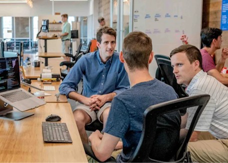 Office group discussion
